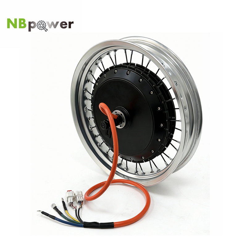 72V 8000W Brushless Hub Motor - الملونة 17x3.0 NBpower/QS V3 273 40H