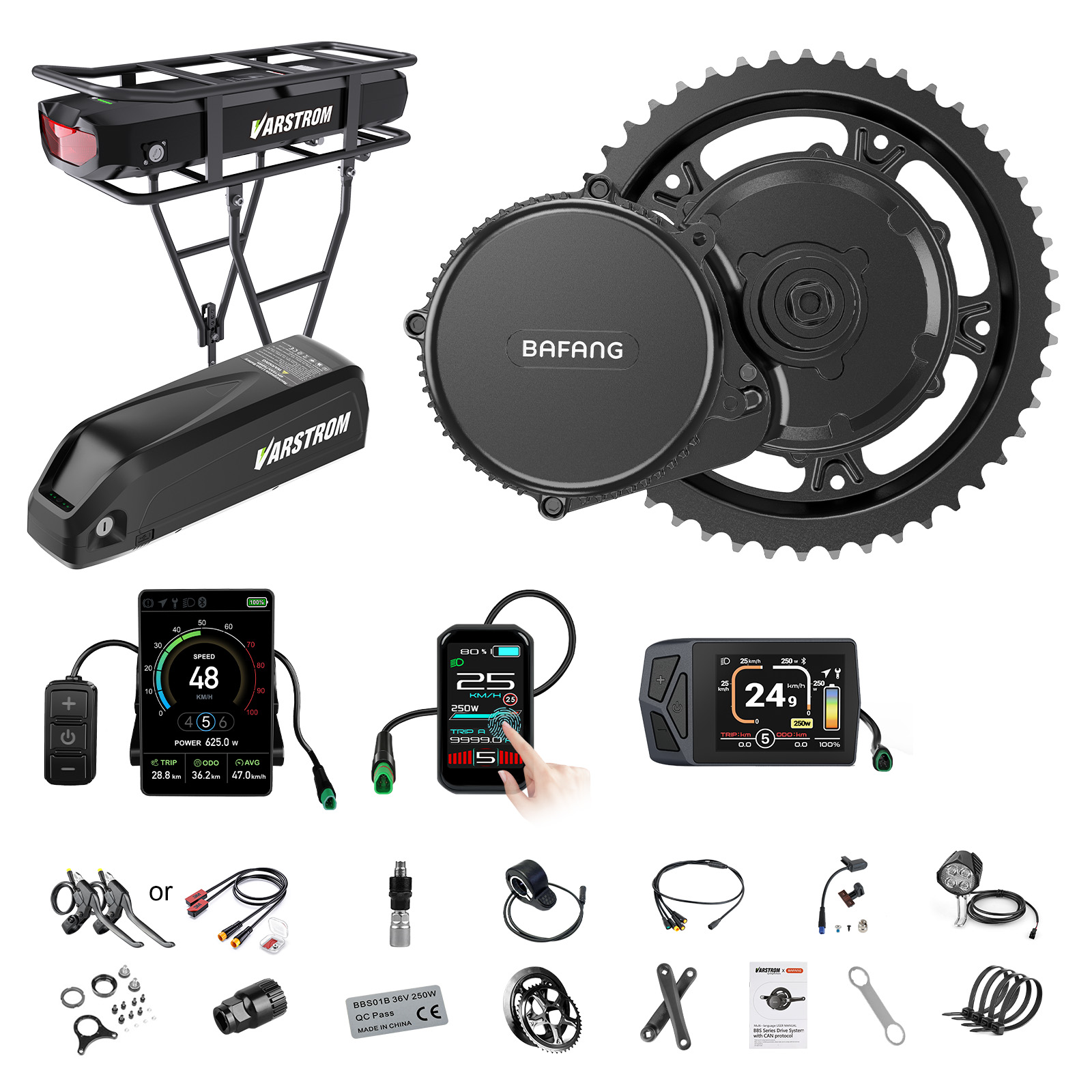 Torque Sensor Mid Drive Motor Kit - [الشحن إلى الولايات المتحدة] طقم محرك