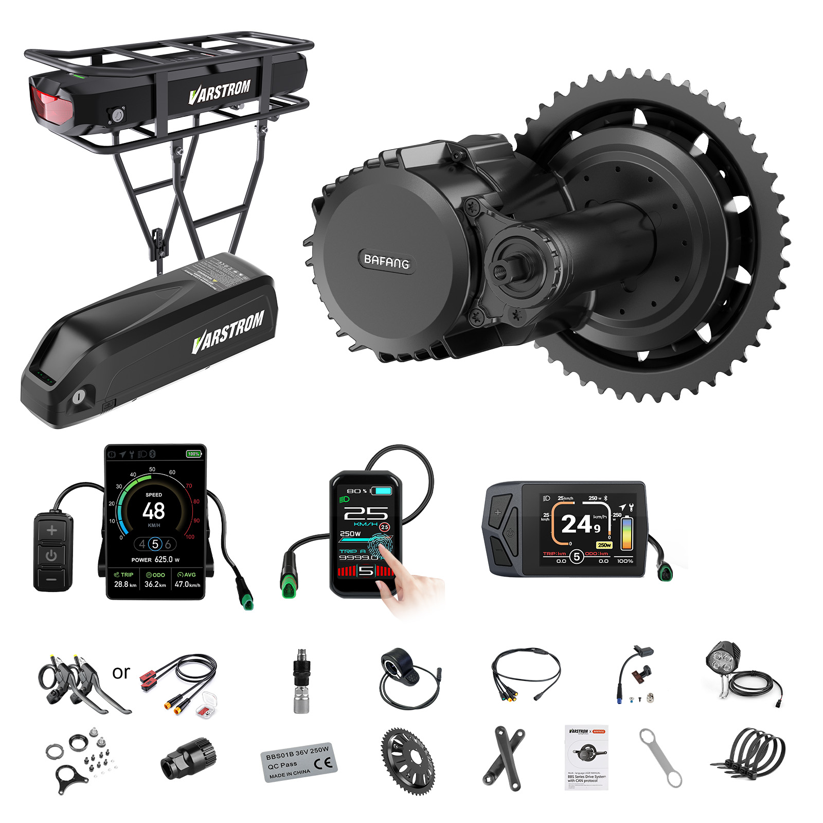 Torque Sensor Mid Drive Motor Kit - [الشحن إلى الولايات المتحدة] طقم محرك
