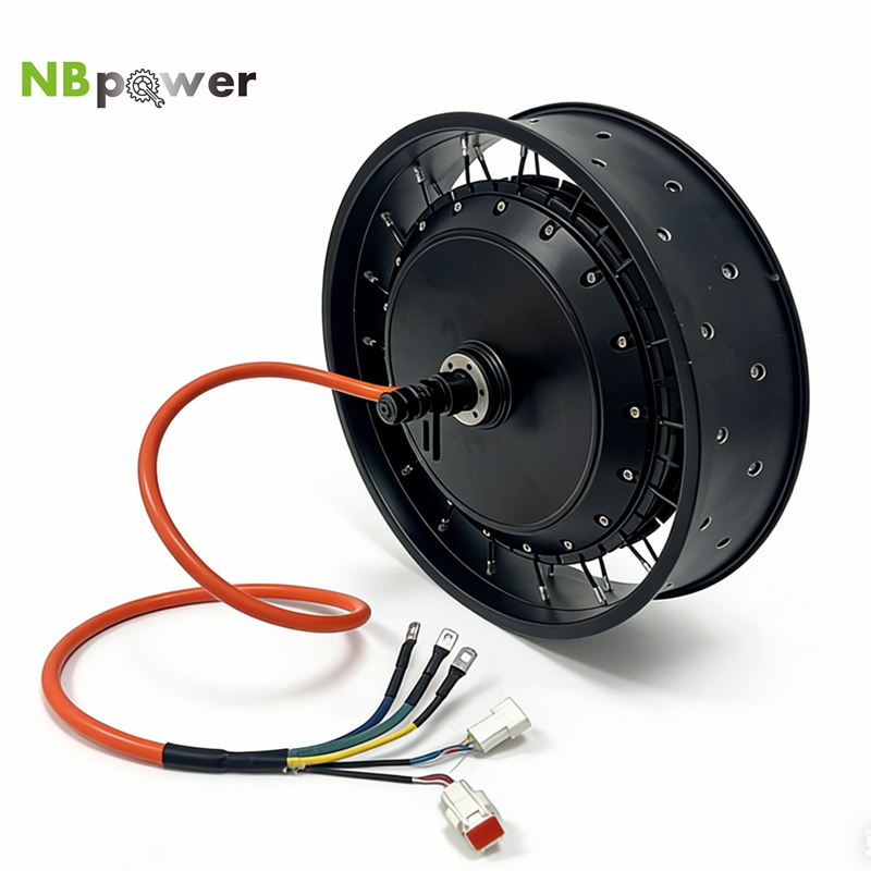 72V 8000W Brushless Hub Motor - NBpower/QS 273 40H 48-96v تصنيف 72