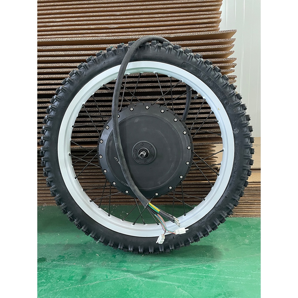 72V 8000W Brushless Hub Motor - 18 ''19'' 21'' عجلة دراجة نارية