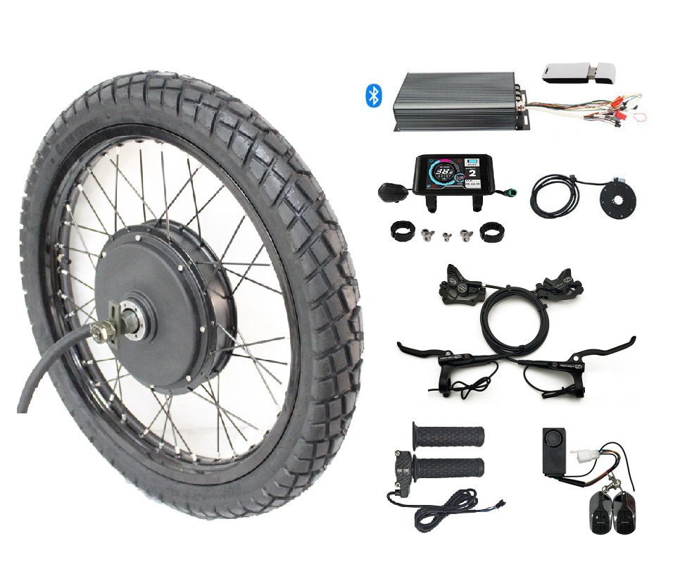 5000W Hub Motor Kit 72V - 48 فولت-72 فولت 100A 5000 واط