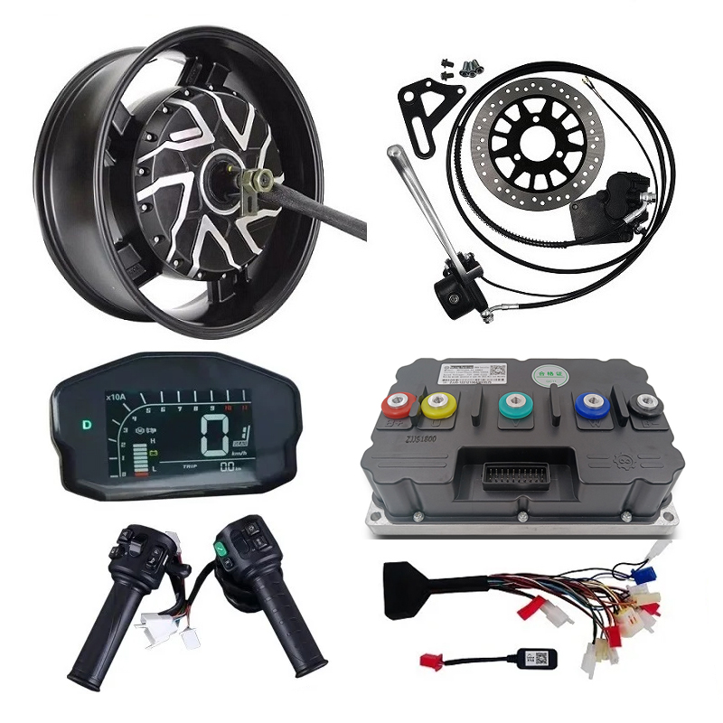 12000W Electric Motorcycle Hub Motor - مجموعة محركات كهربائية للدراجات النارية مقاس