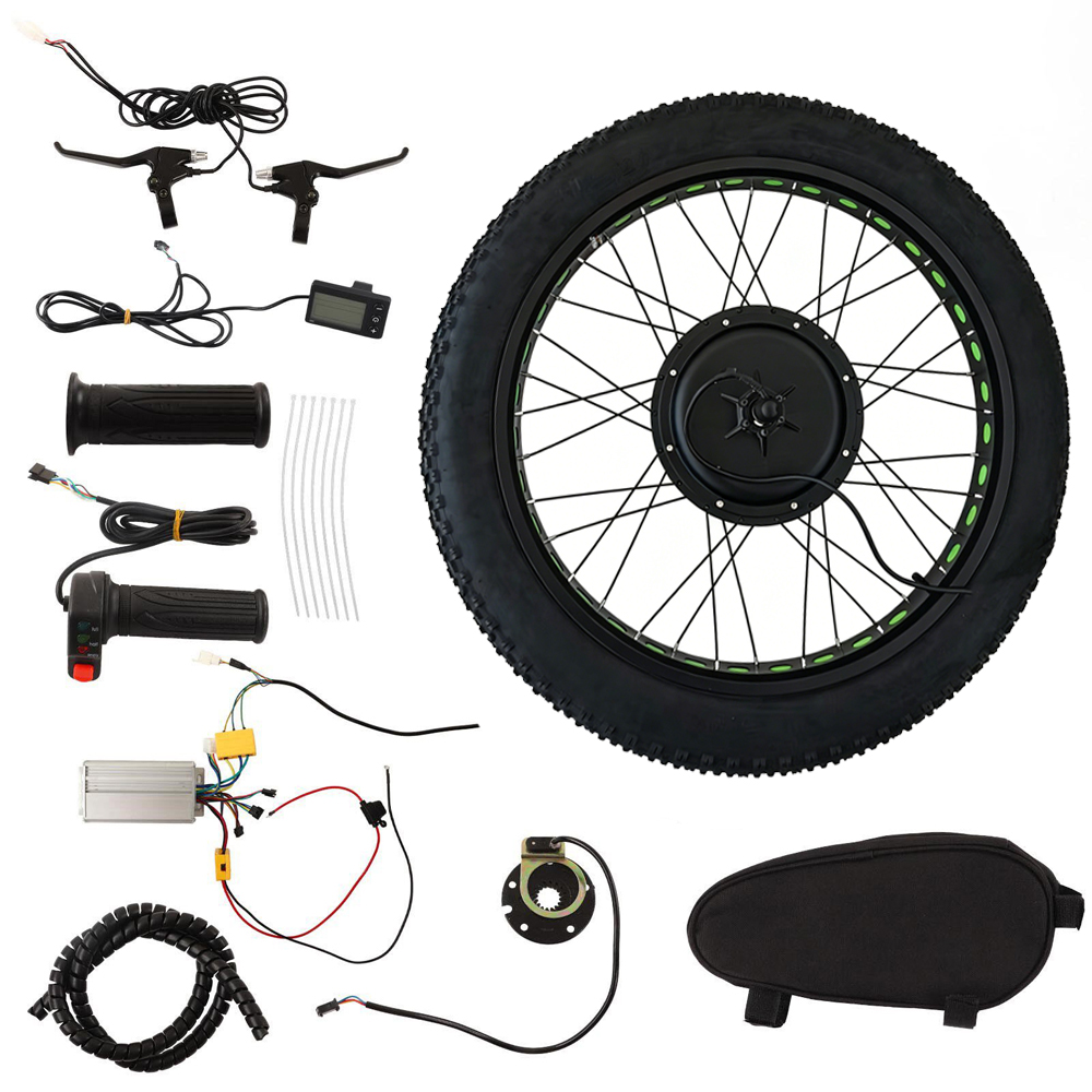 Fat Tire Electric Bike Conversion Kit 1500W - طقم تحويل العجلة الأمامية للدراجة الكهربائية