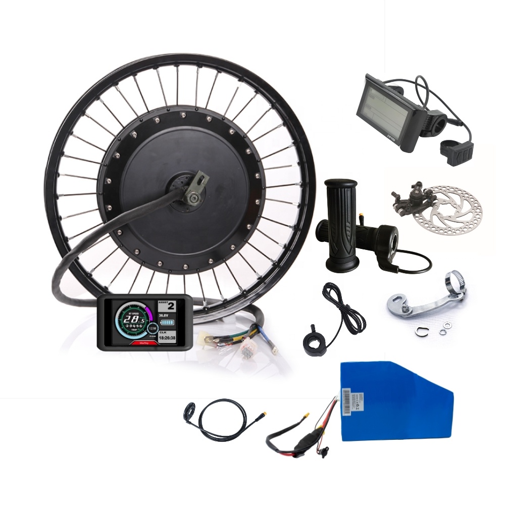عزم دوران كبير دراجة كهربائية  - مراجعة 5000W Hub Motor Kit 72V وسعره