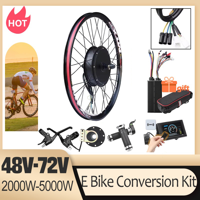 طقم تحويل الدراجة الكهربائية 7 - مراجعة 5000W Hub Motor Kit 72V وسعره