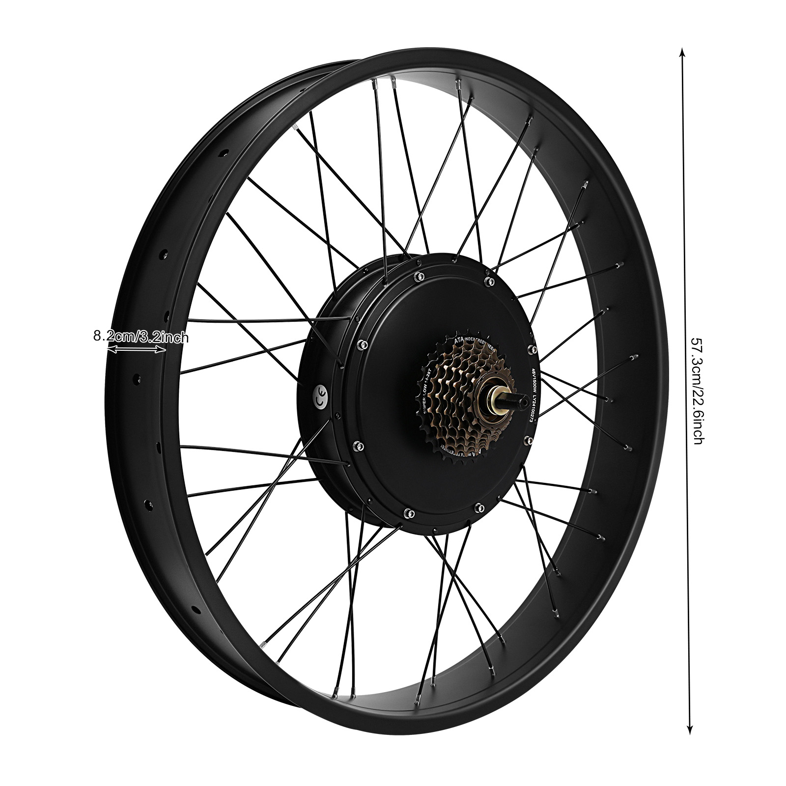 طقم تحويل دراجة كهربائية 26 بو - مراجعة Fat Tire Electric Bike Conversion Kit 1500W وسعره