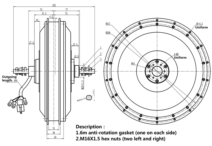 طقم دراجة كهربائية QS 273 V3 7 - مراجعة 72V 8000W Brushless Hub Motor وسعره