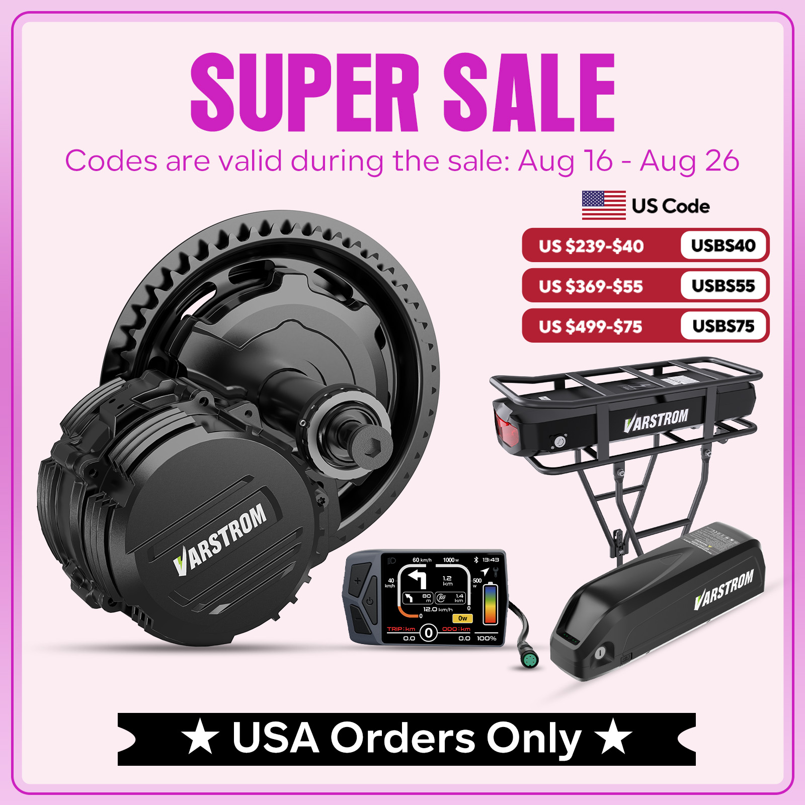 طقم محرك وسطي Varstrom TSDZ2B  - مراجعة High Torque Brushless Mid Motor Kit وسعره