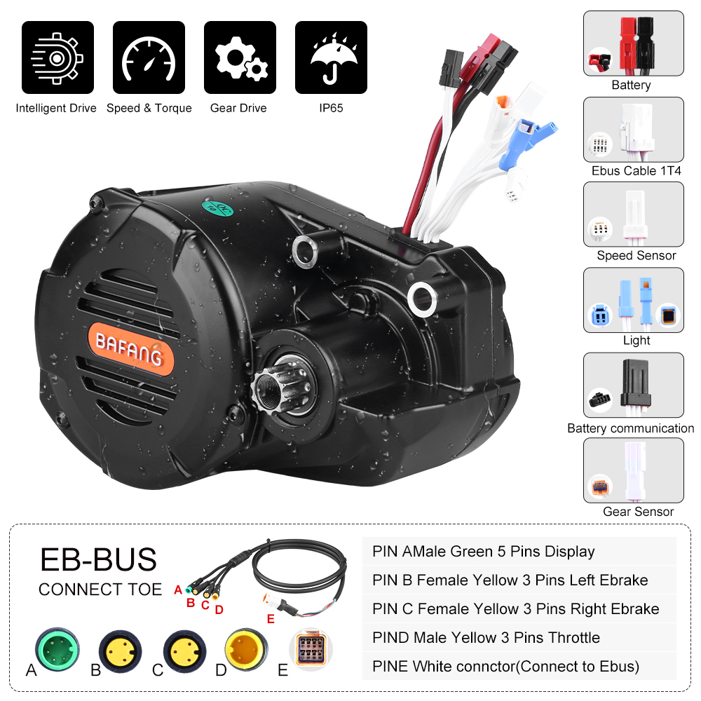 بافانغ M620 G510 48V 52V 1000W - مراجعة Mid Drive Conversion Kit 1000W وسعره