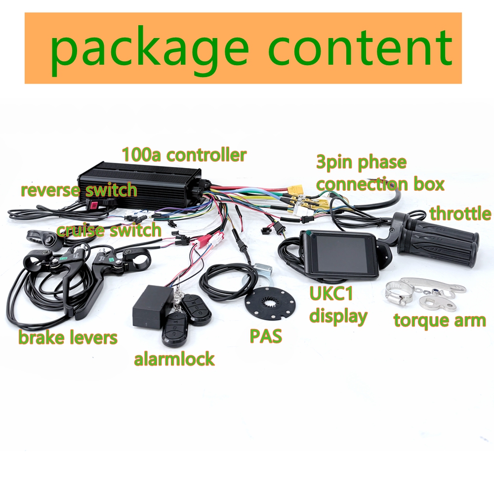 محرك NBpower 170/190 مم بقوة 4 - مراجعة 5000W Hub Motor Kit 72V وسعره