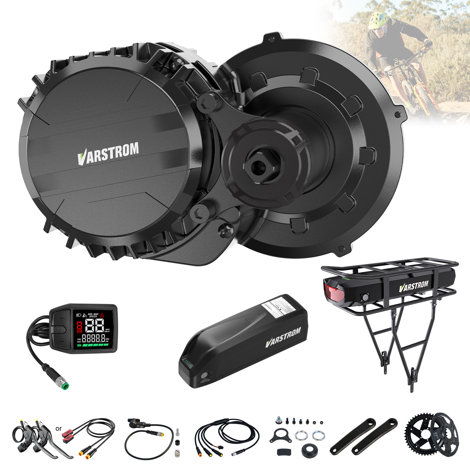 طقم محرك وسطي من نوع Varstrom  - مراجعة Torque Sensor Mid Drive Motor Kit وسعره