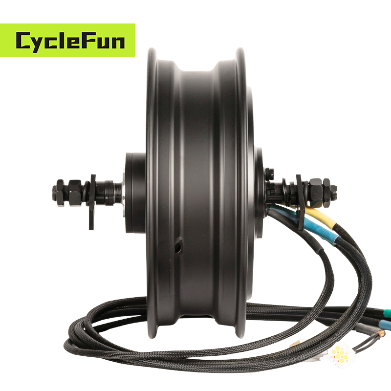 8000 واط YMMOTOR 12*3.5 بوصة ف - مراجعة 72V 8000W Brushless Hub Motor وسعره